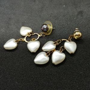 Vintage Heart Dangle Earrings